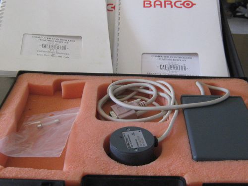 1990 Barco Calibrator Optisense Head Set with 3 books instructions for parts