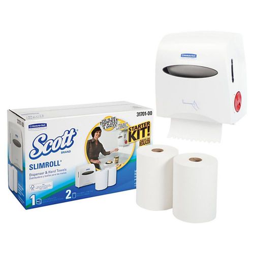 Kimberly clark scott slimroll dispenser &amp; hand towels 31701 cleaning wipe for sale