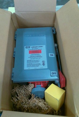 Hubbell HBL430MIF7W 30A HBL Circuit Fused Mechanical Interlockc3ph 480vac