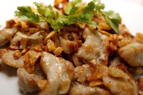 Chicken Fried With Garlic And Pepper - Recipe Meal / Food