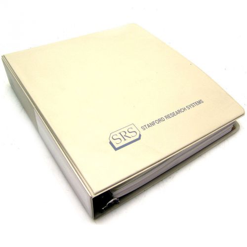 Stanford Research Systems SR844 RF Lock-in Amplifier Operating Manual