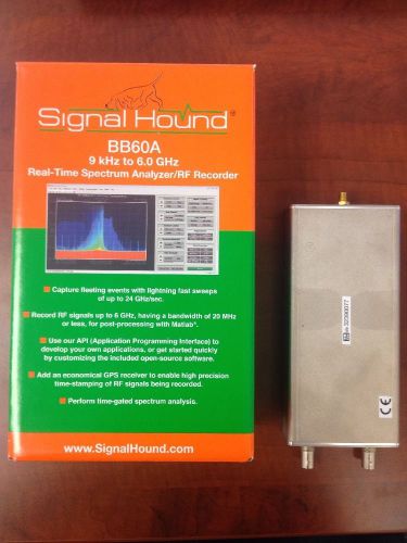 9 kHz to 6 GHz Spectrum Analyzer and RF Recorder Signal Hound BB60A