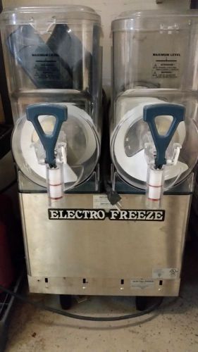 Electro freeze g102 slush machine 2 head frozen drink margarita machine clean for sale