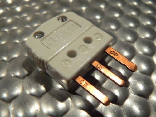 Omega mtp-u-m 3-prong subminiture male connector for uncompensated thermocouples for sale