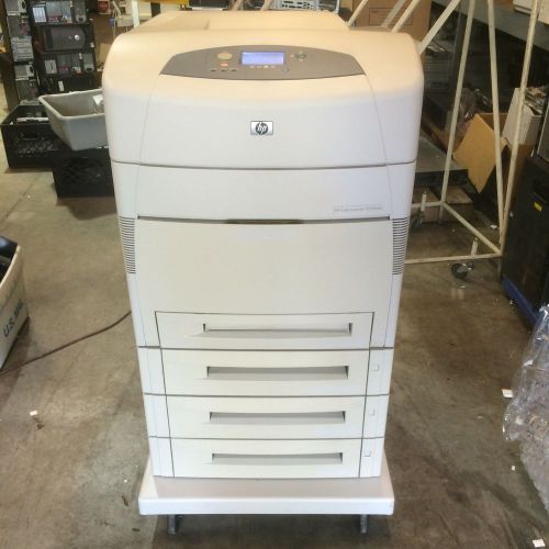 Hp color laserjet 5550hdn printer reconditioned with lower tray with 14751 pages for sale