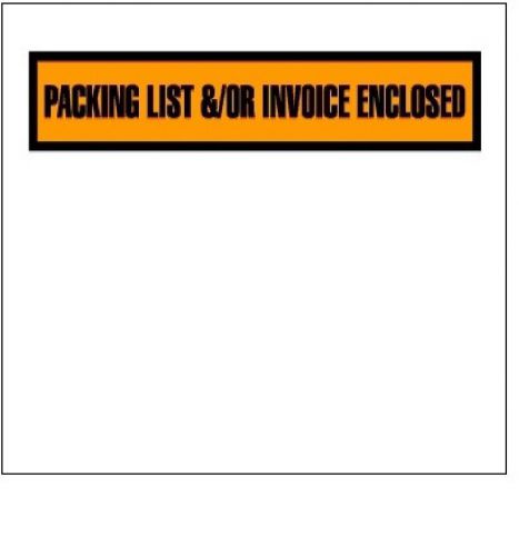 1,000 pcs ULINE S-5968 &#034;Packing List &amp;/or Invoice Enclosed&#034; Envelopes 4.5 x 5.5&#034;