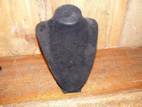 VELVET LINED NECKLACE DISPLAY BUST AND NECKLINE STORE STAND