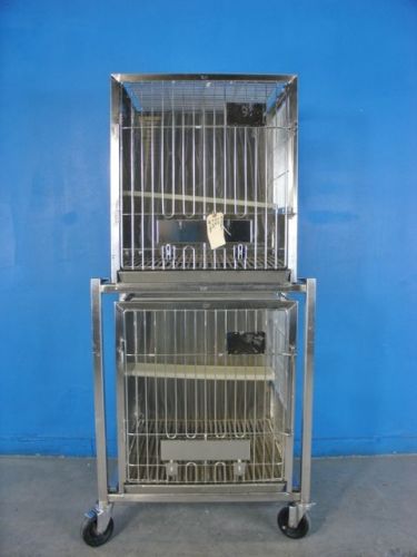 Ken Kage Large Stainless Mobile Animal Cage