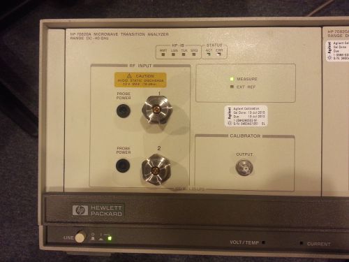 HP Agilent 70820A Microwave Transition Analyzer Option 005 UF3 USED