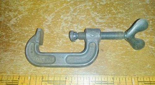 Two(2) - vintage c-clamps- 2&#034; capacity armstrong #202, 1 3/4&#034; williams #202 for sale