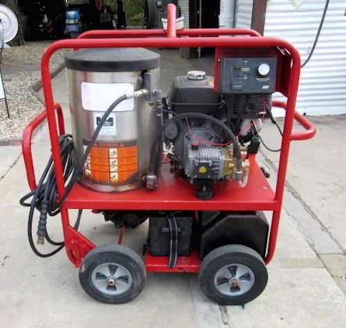Used hotsy 1065sse hot water diesel burner 3.5gpm @ 3000psi pressure washer for sale