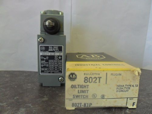 New Allen Bradley 802T-K1P Limit Switch Oil Tight Series F NIB