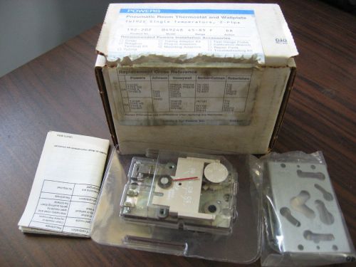 New Powers 192-202 (049248) Pneumatic Room Thermostat and Wallplate 45-85 Degree