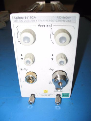 Agilent 86102A 10GHz Optical / 20GHz Electrical Module, Opt H29