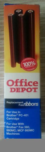 Office Depot for Brother PC-402RF Replacement Fax Ribbons 2 pack BNIB