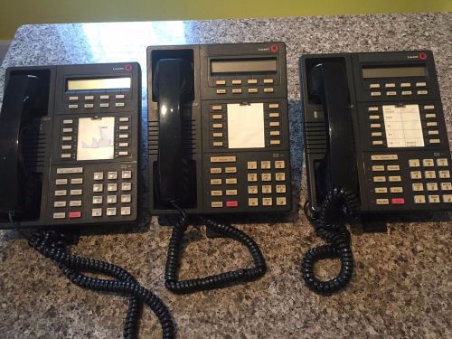 AT&amp;T, Lucent, Avaya Merlin MLX-10DP Legend Telephone Black Lot of 3 phones