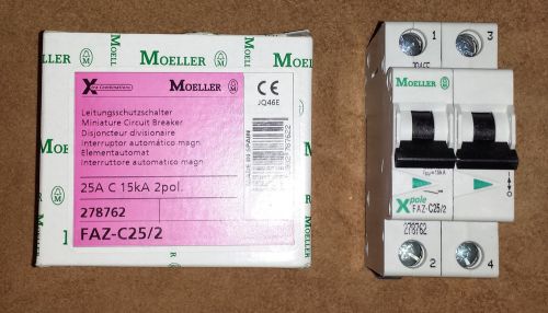Moeller FAZ-C25/2 Circuit Breaker 2 Pole 25Amp  *NEW*