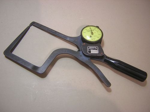 FEDERAL 49P DIAL INDICATOR PINCER THICKNESS GAGE CALIPER ~2&#034; TH X 5 &#034; INREACH