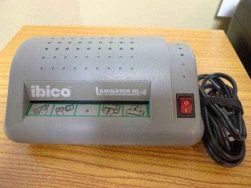 Ibico HL-4 Laminator 4&#034; Laminating Machine Business, ID, Insurance Cards Nice