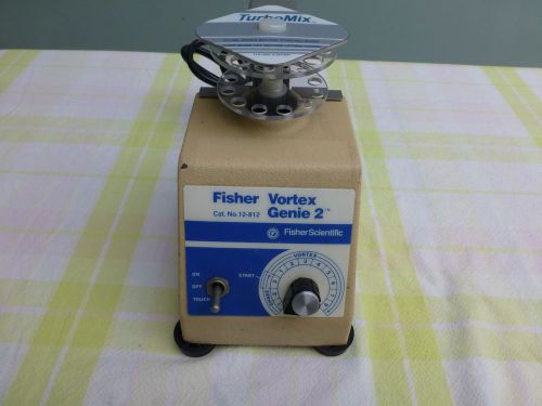 FISHER Vortex Genie 2 Model G-560 test tube shaker with Turbo Mixer multi-tube