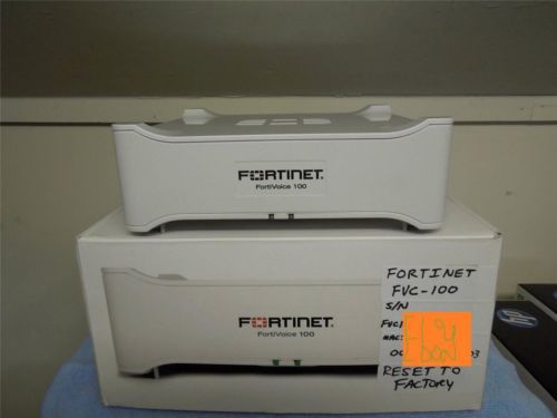 FORTINET FVC-100 FORTIVOICE-100 PHONE SYSTEM 8 ANALOG 8 SIP TRUNKINGS 100 EXT
