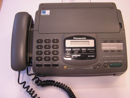Excellent Panasonic Fax KX-F580 with telephone/speaker phone • also copier