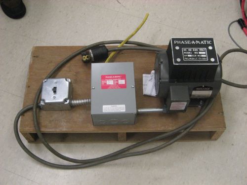 Phase-A-Matic Rotary Phase Converter and Voltage Regulator