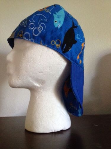 WELDING CAP, REVERSIBLE, sharks