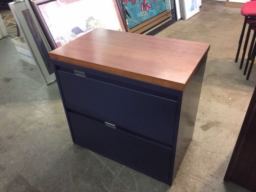 2 DRAWER LATERAL SIZE FILE CABINET w/ TOP by STEELCASE OFFICE FURNITURE 30&#034;W