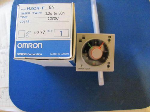 Omron timer relay h3cr-f8n 12vdc coil twin timer- fliker on start for sale
