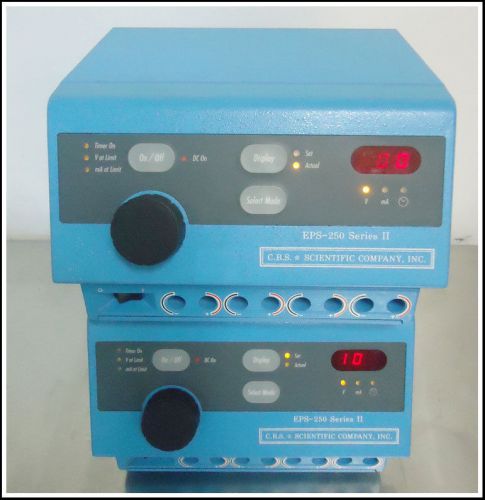 NICE USED C.B.S SCIENTIFIC EPS-250 SERIES II ELECTROPHORESIS POWER SUPPLY