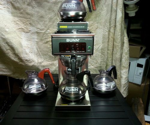 Used Bunn Restaurant style 3 burner coffee maker commercial