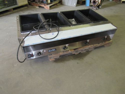SERVE WELL VOLLRATH 38118 4-WELL STAINLESS STEEL HOT FOOD TABLE 61X32X12 **NNB**