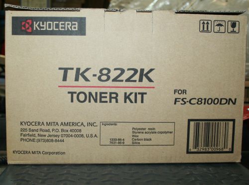 Kyocera Mita Toner Kit Black TK-822K for the CS-C8100DN