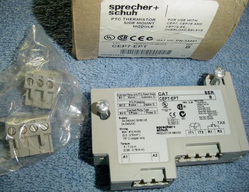 New~Sprecher-Schuh PTC Thermistor Side Mount Module~use with CEP 7-EPT