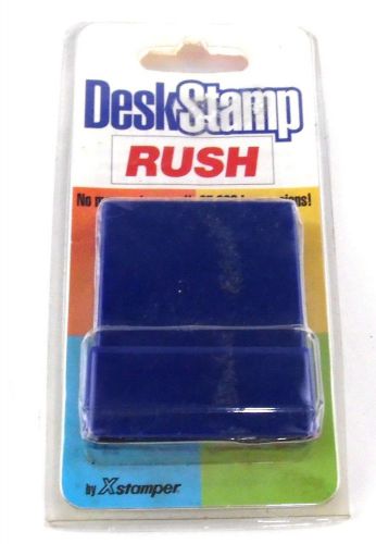 Desk stamp red rush w/ built in stamp pad new 25,000 impressions by xstamper for sale