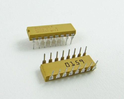Lot of (48) vishay dale m8340102k1003fa military network resistor 100k ohms 1.6w for sale