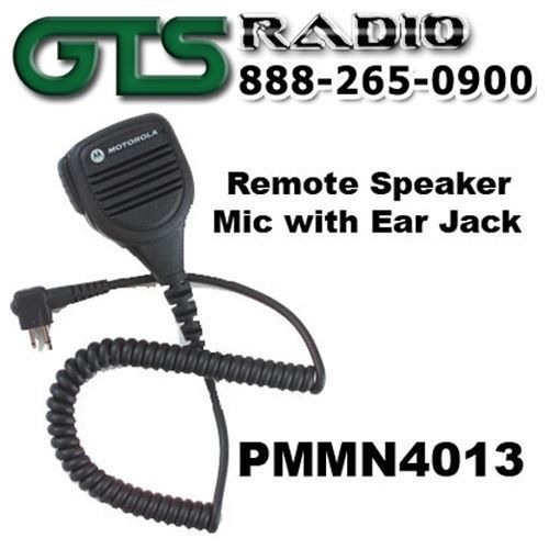Motorola pmmn4013 remote speaker microphone with ear jack for sale