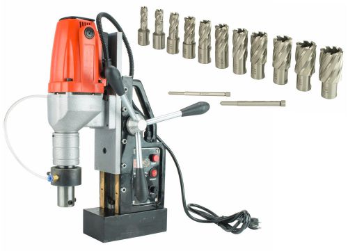 SDT MD40 1.5&#034; Magnetic Drill 2700lb Force w/ Annular Cutter 13PC Kit 1&#034; Depth