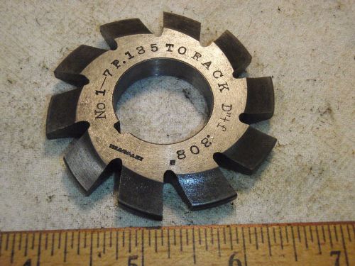 B &amp; s no 1 - 7p 135 to rack depth .308 involute gear cutters hs -12 gear cutter for sale
