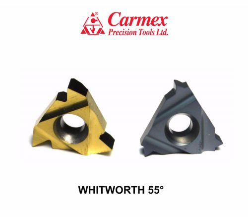 5 Pcs. Carmex Carbide Thread Turning Inserts Whitworth 55°  BMA/BXC Size 22/27