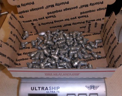 2 pound of 1/8&#034; npt grease zerks 45° nos mil spec 1950&#039;s for sale