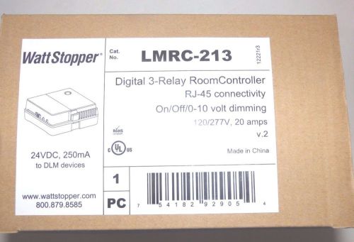New Watt Stopper LMRC-213 Digital 3-Relay Room Controller RJ-45 Connectivity