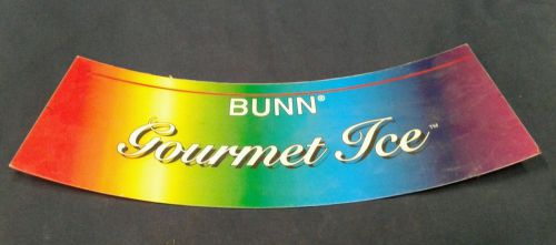 Bunn  gourmet ice sign insert 27135.0001