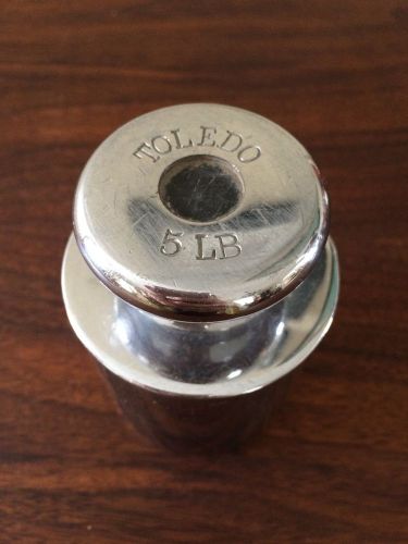 Vintage Toledo Calibration Weight 5LB