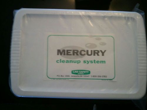 Lab safety supply 20876 mercury cleanup system new, sealed for sale