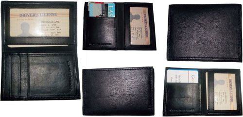 Lot of 5 New Slim Business Credit Card ID card case Black 4 Card holder ID BNWT