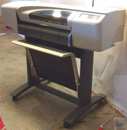 Hp designjet 500ps c7769c wide format color printer plotter with stand for sale
