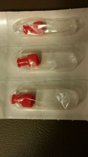 Medex mx49101 dual function luer lock cap  male female ports red 3 pc single use for sale