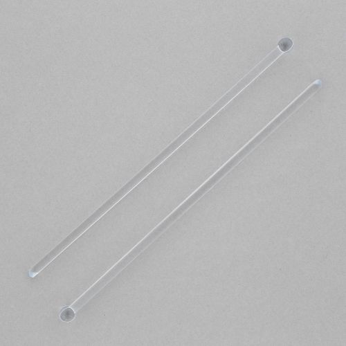 Royal 6&#034; Clear Plastic Ball End Stirrers, Package of 500, RP150-6c